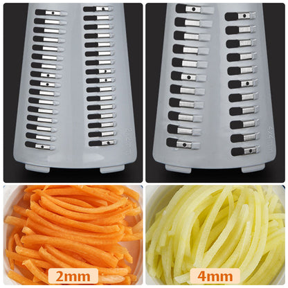 Multifunctionele keukengroente handmatige roterende hakset - met 5 messen