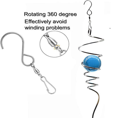 Koristeellinen lasinen tuulipyörä kiikaripallolla