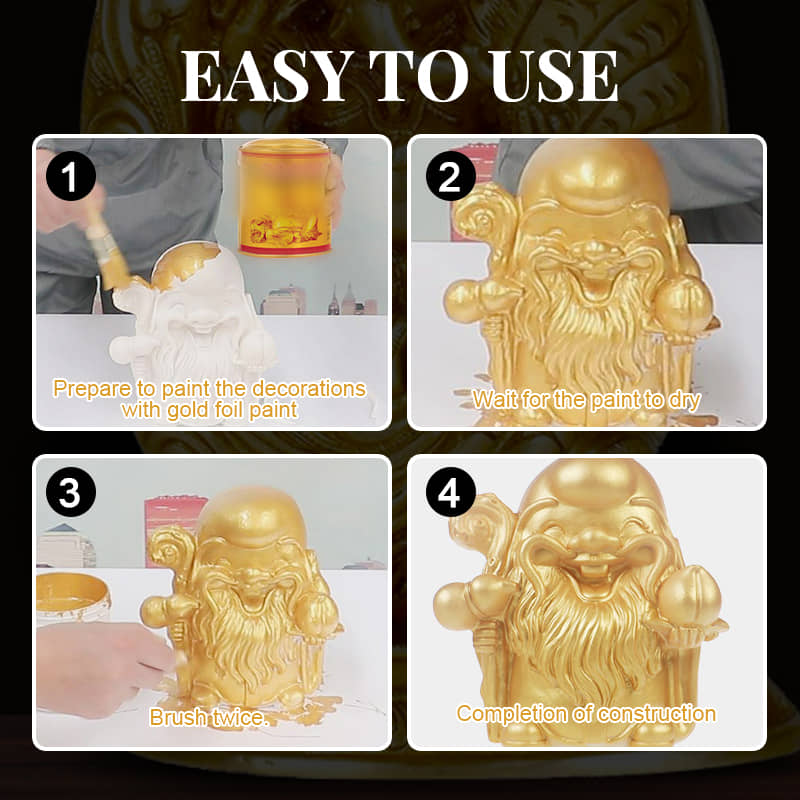 Vesipohjainen Glitter Bronzing Paint（ Lahjaton sivellin）