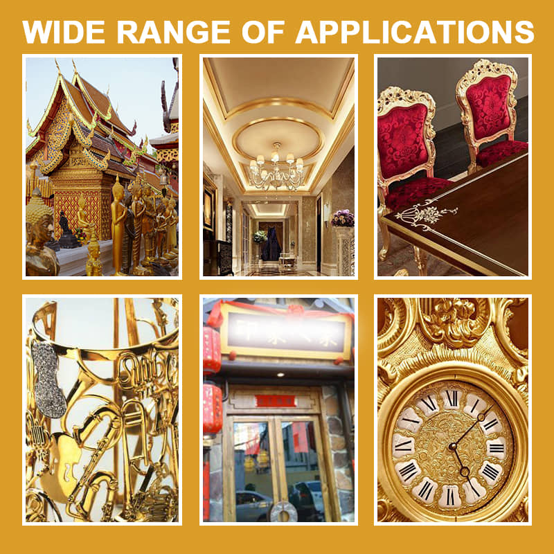 Vesipohjainen Glitter Bronzing Paint（ Lahjaton sivellin）